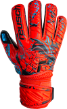 Reusch Attrakt Silver Roll Finger Junior 5372217 3333 black red front